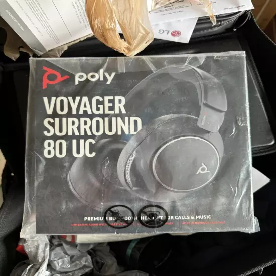 Poly Voyager Surround 80 UC Microsoft Teams Certified USB-C Headset +USB-C/A