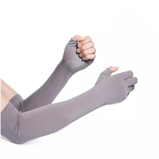 Gloves Half Finger Arm Fingerless Summer Long Cycling Mittens Sleeves