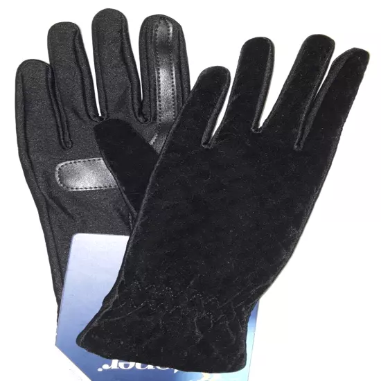 Isotoner Smartouch #21752 NWT unlined stretch black gloves womens one-size