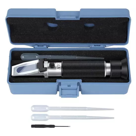 Salinity Refractometer Saltwater Aquarium for Seawater Pool Tank Marine Fishk...