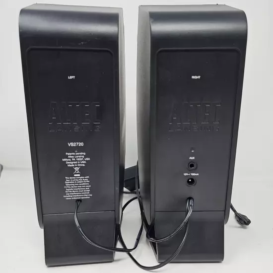 Altec Lansing VS2720 Desktop Speakers - Tested & Working