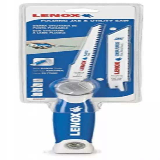 LENOX Tools Jab Saw, Folding (20997TFHS618636) full size, blue & white 