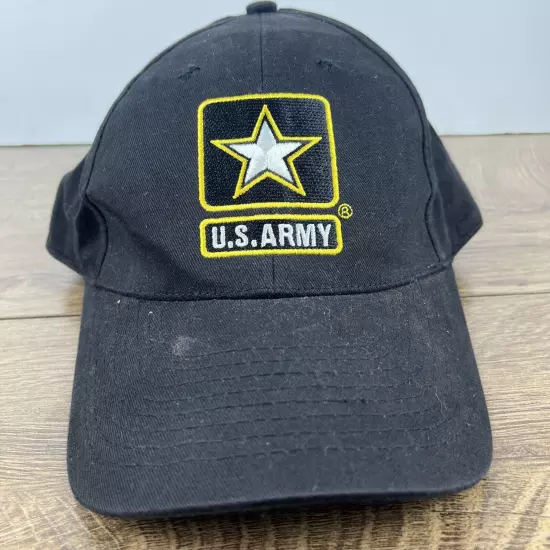 US Army Hat United States Army Black Hat Adjustable Adult Size Hat Black Cap