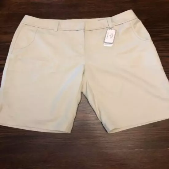 Womens Callaway Golf Shorts, NWT 10 Khaki Comfort Performance