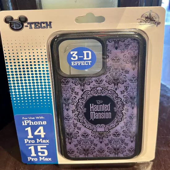 DISNEY PARKS 2024 The Haunted Mansion WALLPAPER iPHONE 14/15 Pro Max Case Cover