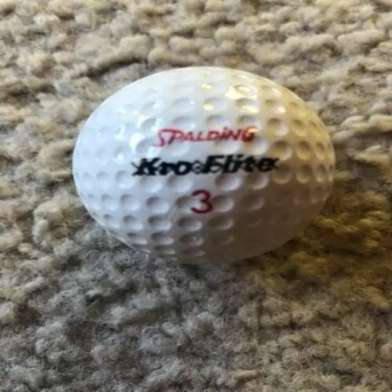 3 Vintage New Spalding Kro-Flite X-Out #3 Rare Golf Balls