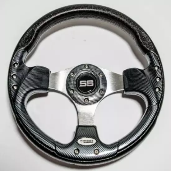 Carbon Fiber Sports Style Yamaha Golf Cart Steering Wheel 