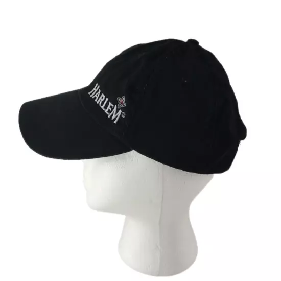 Harlem Embroidered Grey Logo & Trim Baseball Hat Cap Hook and Loop Men Women