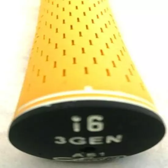 1 NEW Lamkin AS1 i6 3GEN Golf Grip - YELLOW - .60 Core 