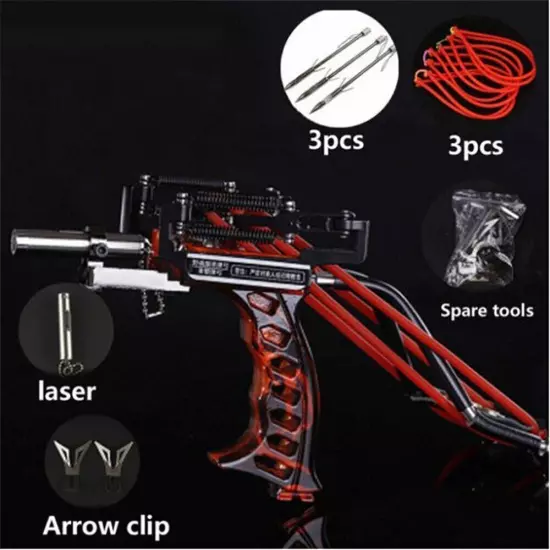 Laser Slingshot Hunting Fishing Bow Powerful Slingshot for Shooting Crossbow Bow