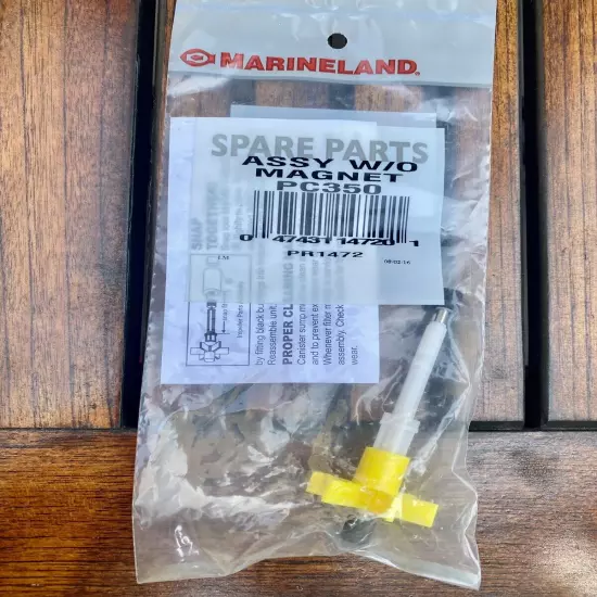 Marineland Magnum 350 Filter Impeller Assembly W/ Rubber Ends & W/O Magnet NEW!!