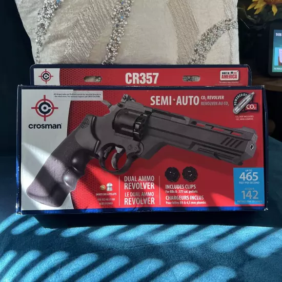 Crosman CR357 CO2 Air Revolver .177 Pellet or BB New in Box