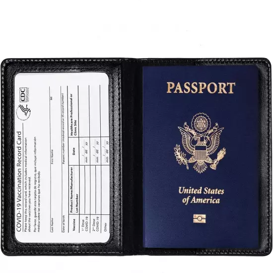 2 Fundas Para Pasaporte Cartera Para Pasaporte Ultradelgada Pasaporte De -