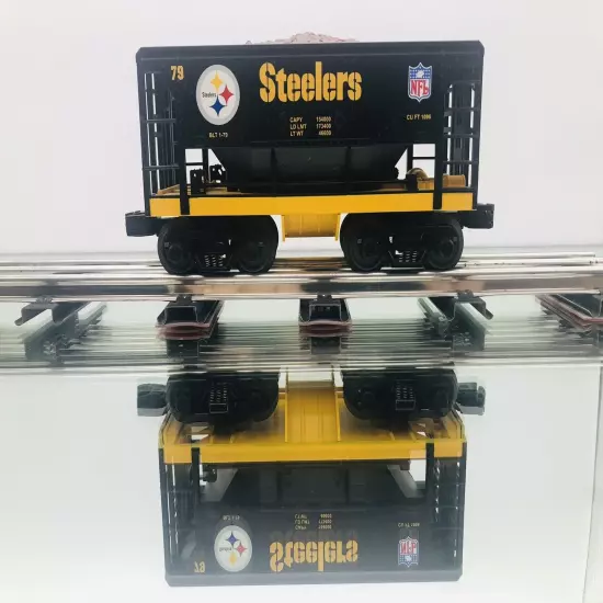 RAIL KING - M.T.H NFL PITTSBURGH STEELERS ORE CAR #30-4177A - BNIB - NEVER RUN