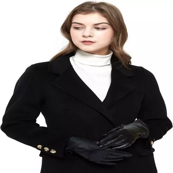 Luxury Italian Soft Leather Gloves for Women - Genuine Sheepskin Leather Women’S