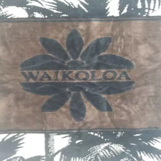 Wailokoa Hawaii Resort Golf Towel Brown Pinecrest Mills