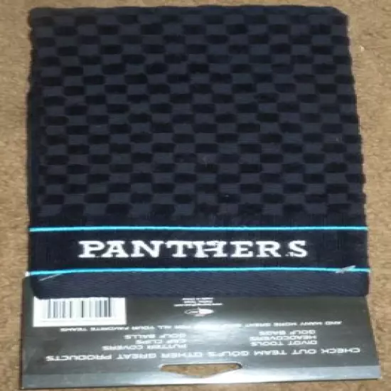 NFL Embroidered Tri-fold Towel - Carolina Panthers Golf 