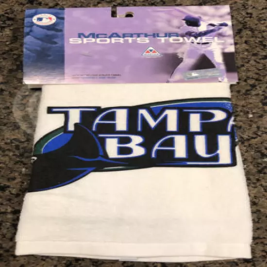 New! MLB Tampa Bay RAYS Golf Sport Towel w/ Grommet & Hook McArthur Sports