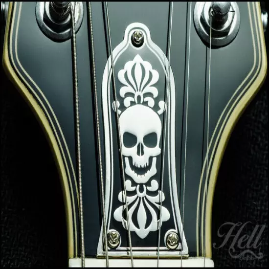 BONEHEAD 3-HOLE Brass Truss Rod Cover. Fits most Epiphone, Les Paul, SG + more