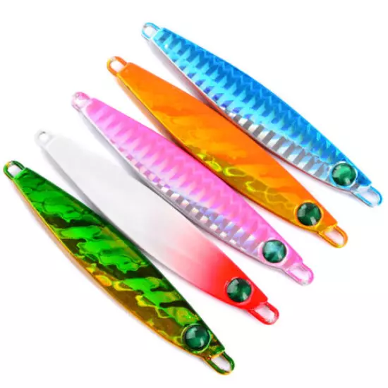 5 x 7/10/14/17/21/28/40g Micro Butterfly Knife Snapper Jiggings King Tuna Lures