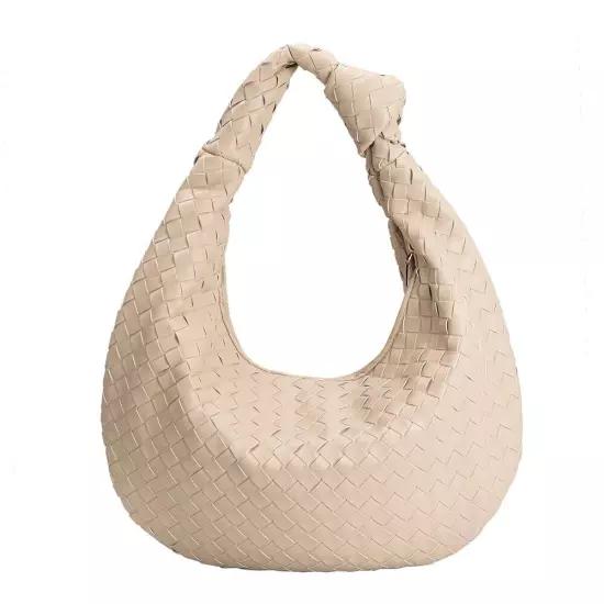 Melie Bianco Katherine Brigitte Satchel Oversized Edition Woven Knot Bag ANTHRO!