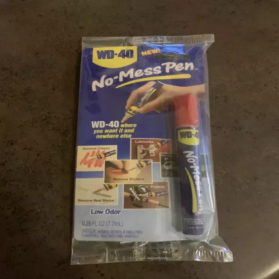 NOS WD-40 No Mess Pen Lubricates Protects Removes 0.26 oz Low Odor WP003-01 Seal