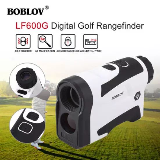 BOBLOV 650Yard Golf Hunting Rangfinder W/ Slope Flag Lock Range Finder Scope Kit