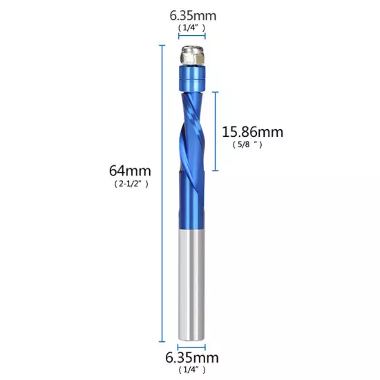 Flush Trim Solid Carbide Spiral Router Bit Down Cut Up Cut Flush Trim Router Bit