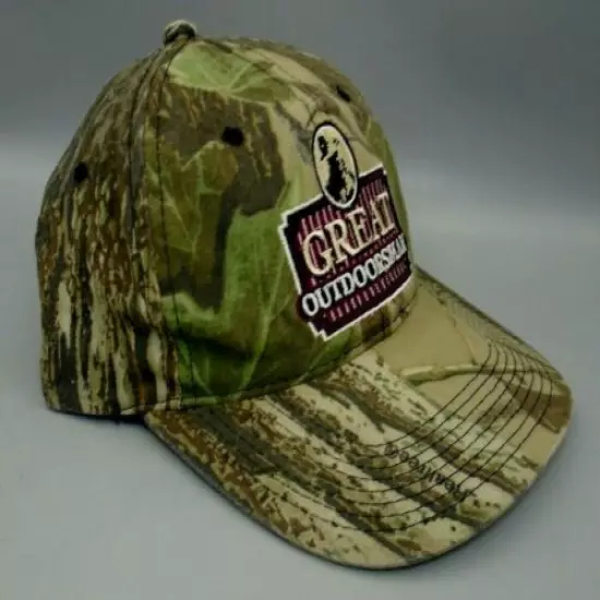 GREAT OUTDOORSMAN REALTREE CAMOUFLAGE HUNTING FISHING YOUNGAN CAP HAT 