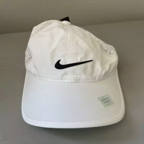 Nike WOMEN'S Perforated HERITAGE86 Golf Hat Cap-White 742707-100 Running