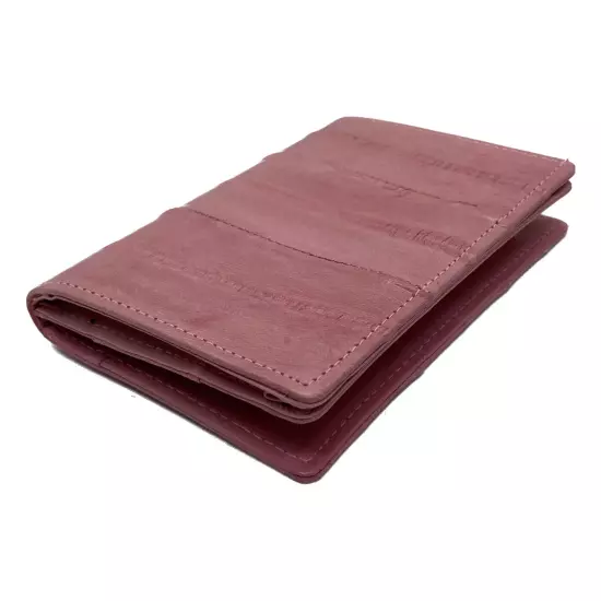 Genuine Eel Skin Leather Business Card ID Wallet Credit Card Case