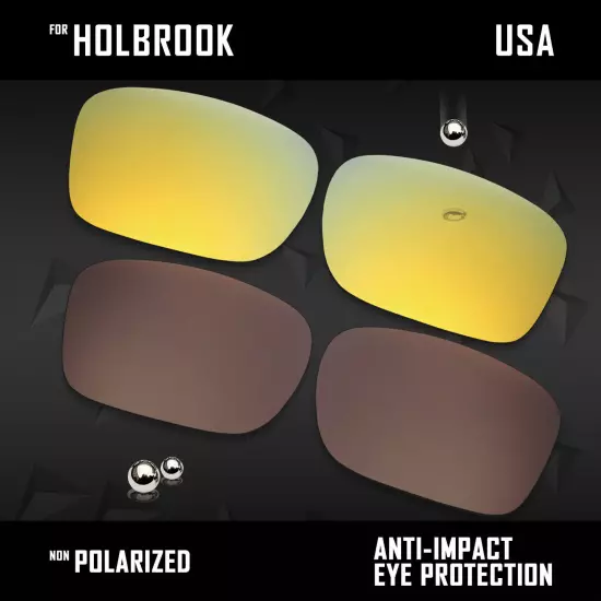 Anti Scratch Polarized Replacement Lenses for-Oakley Holbrook OO9102 Options