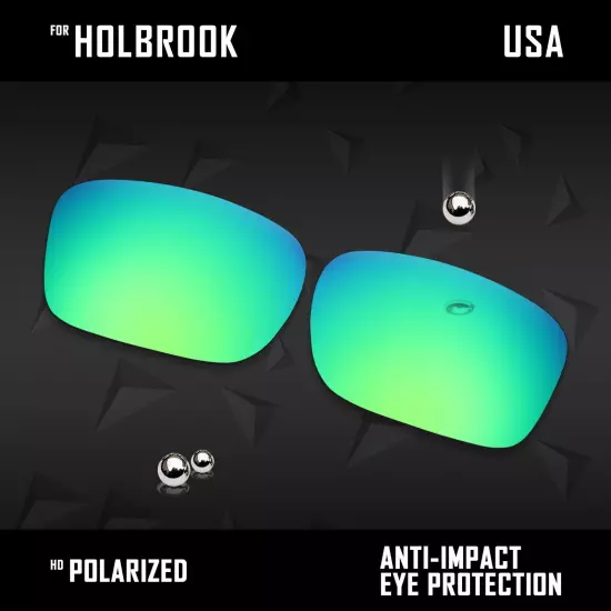 Anti Scratch Polarized Replacement Lenses for-Oakley Holbrook OO9102 Options