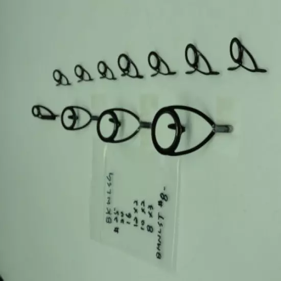 NEW K series BKWLSG Casting Rod SIC Guide SET OF 10 #25~8 with #8 Ring Top