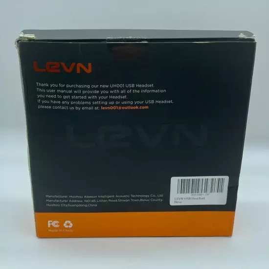 LEVN USBHeadset With Microphone Noise Cancelling In-line Controls & Mute UH001