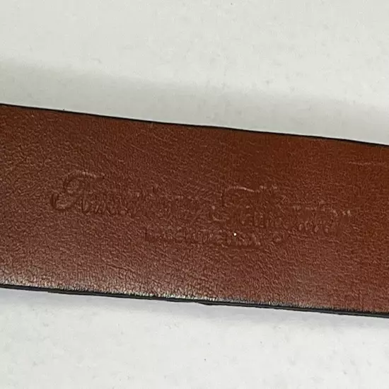 Saks 5th Avenue Genuine Brown American Alligator Leather Belt Mens 38