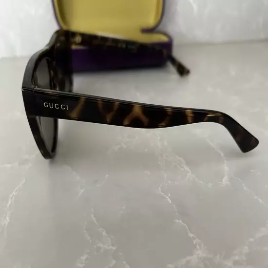 New Gucci Men’s Tortoise Shell Havana GG1345S 57 MM