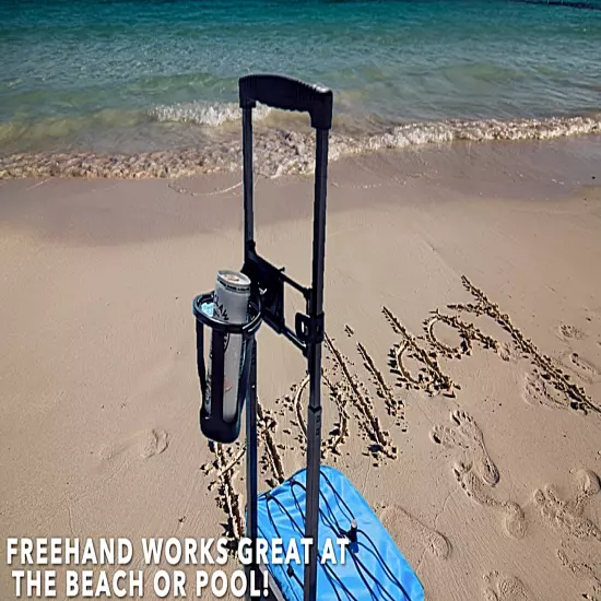 Freehand Drink Holder ? Self Leveling ? Fits Carry On Luggage and Pool Coolers