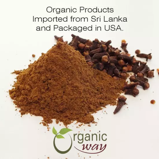 Organic Way Cloves Powder - Aromatic Spice | Organic, Kosher & USDA Certified