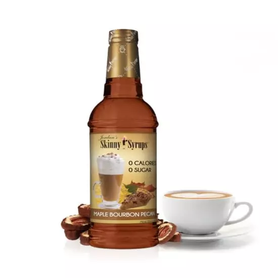 Jordan'S Skinny Syrups Sugar Free Coffee Syrup, Maple Bourbon Pecan Flavor Drin