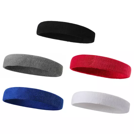 Sports Headband Yoga Gym Sweatband Women Men Hair Bands Head Prevent Sweat Band