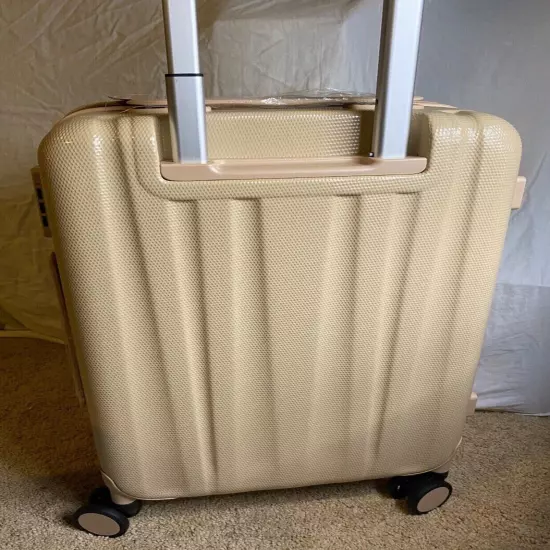 New Hanke 20 in Hard Case Carry On Spinner TSA Lock in Cuba Sand Color