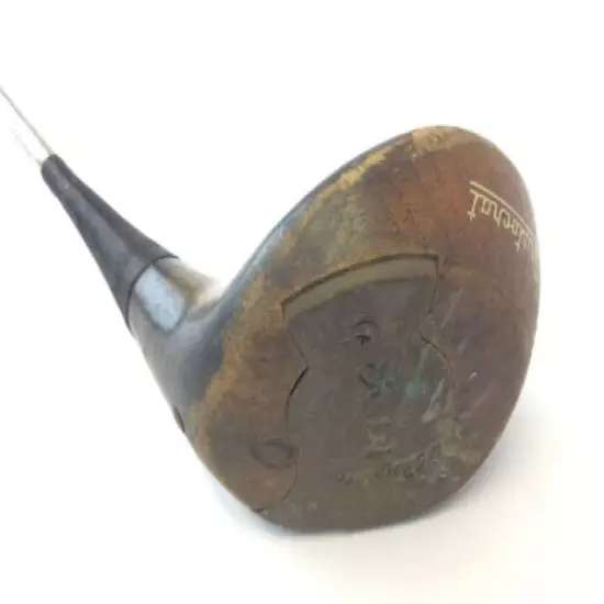 Vintage Used Damaged Burke Aristocrat 3 Wood BK28 Mens Golf Club Decorative