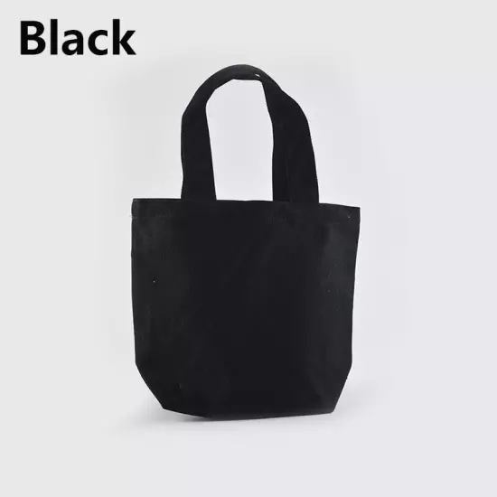 Foldable Shopping Bag Lunch Bags Canvas Tote Small Handbag Grocery Food Storage