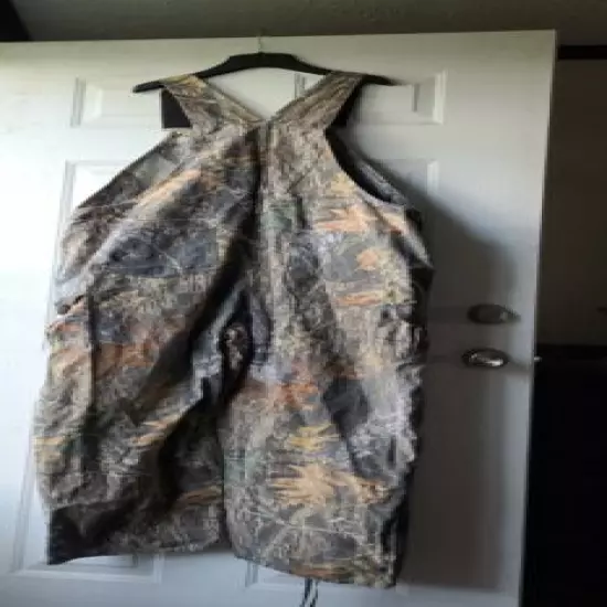 Fieldstaff by Mossy Oak Apparel Mens Camouflage Bib Overalls Size 46 Hunting