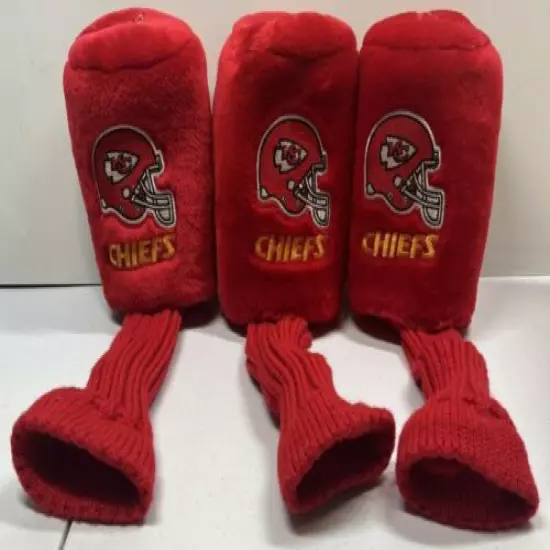 Kansas City Chiefs Gridiron Golf Sock #1,3 & X Golf Head Cover- Free Shipping