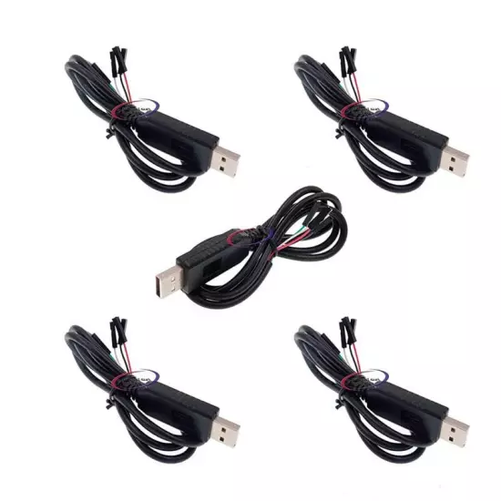 5pcs PL2303 PL2303HX USB to TTL Cable 4 Pin RS232 Module USB Serial Cable