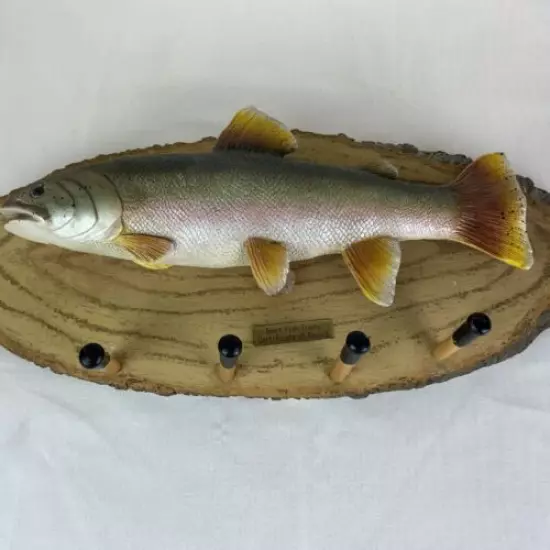 2004 WMG Large Resin/Plastic Mounted “Trophy Fish” Wall Hanging/Coat/Key Hanger