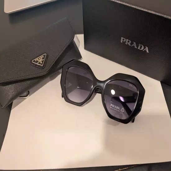 Prada Sunglasses PR16WS 1AB5D1 Black Gray Gradient 53/20/145MM ITALY MADE NEW