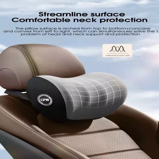 Car Massage Neck Pillow Lumbar Support Cushion Neck Head Waist Back Cushion